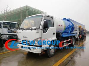 Quality Euro V Diesel Engine 4000L 98HP ISUZU Sewage Pump Truck for sale