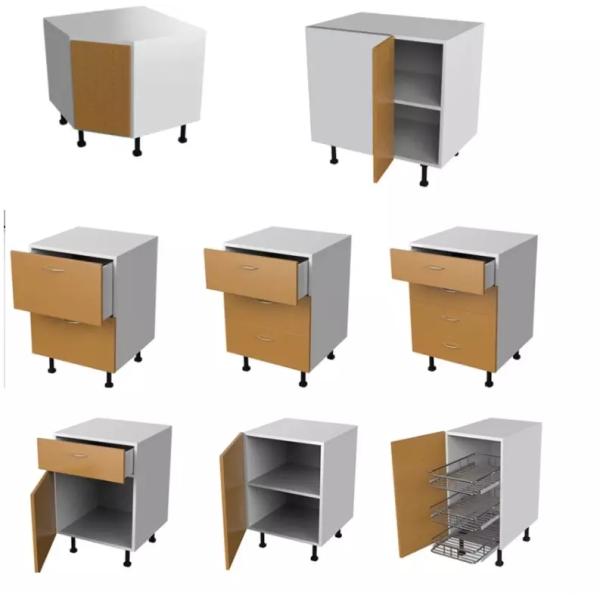 Classical Lacquered MDF Kitchen Cabinets / Multi Color Solid Wood Kitchen Cupboards