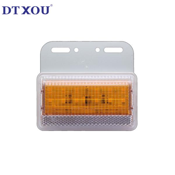 Rectangle Truck Red Led Side Marker Lights