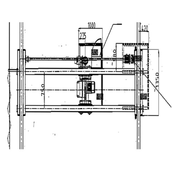 Electric Engine Room Gantry Crane Ship Deck Equipment