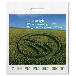 Custom design plant based compostable biodegradable HDPE soft loop handle