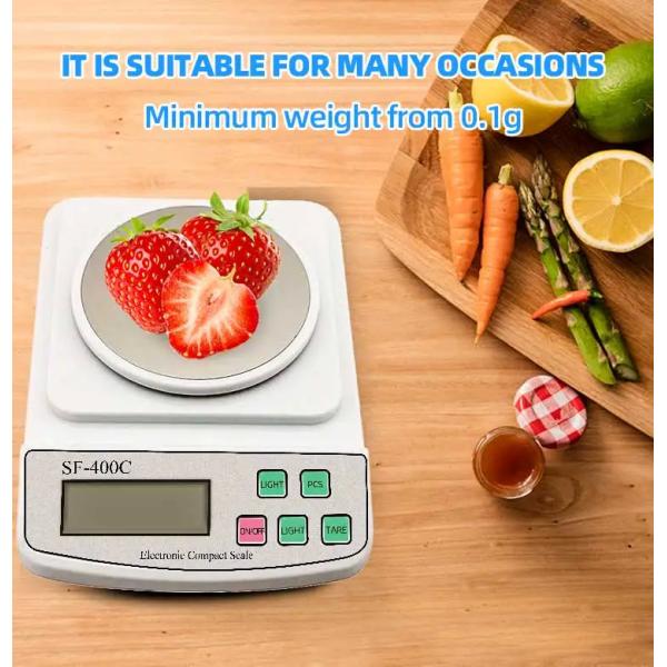 Battery Power Electronic Kitchen Scale Digital OEM With Backlight LCD Display