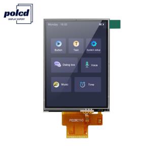 China Polcd 260 Nit 240x320 Lcd 2.8 Inch ST7789V Touch Panel Lcd 4 Wire SPI on sale