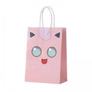 China Jigglypuff Squirtle Monsters Theme Kraft Paper Gift Bag for Children's Birthday Party on sale