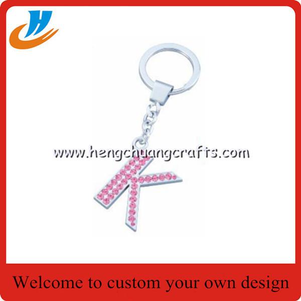 Custom alphabet keychain holder,letter tag keychain with custom,tag holder key chains welcome custom