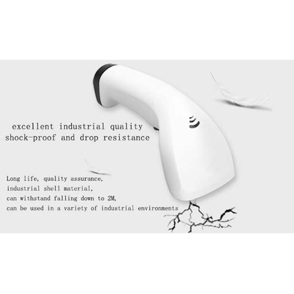 USB Handheld Barcode Scanner CCD IR Light Scanning Mobile Phone Payment Applied