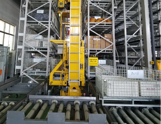 High Density Industrial ASRS Racking System Automated Storage Crane Width Customized