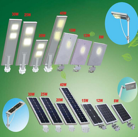 CE RoHS 20W Motion Sensor Integrated LED Solar Street Light With Lithium Battery And 2 Years Warranty