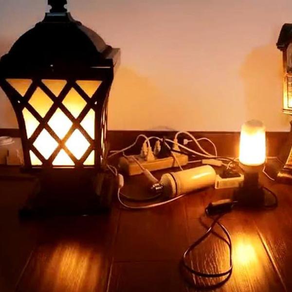 SMD2835 Flickering Emulation Led Flickering Flame Bulb Effect Fire 1200K AC85V~265V