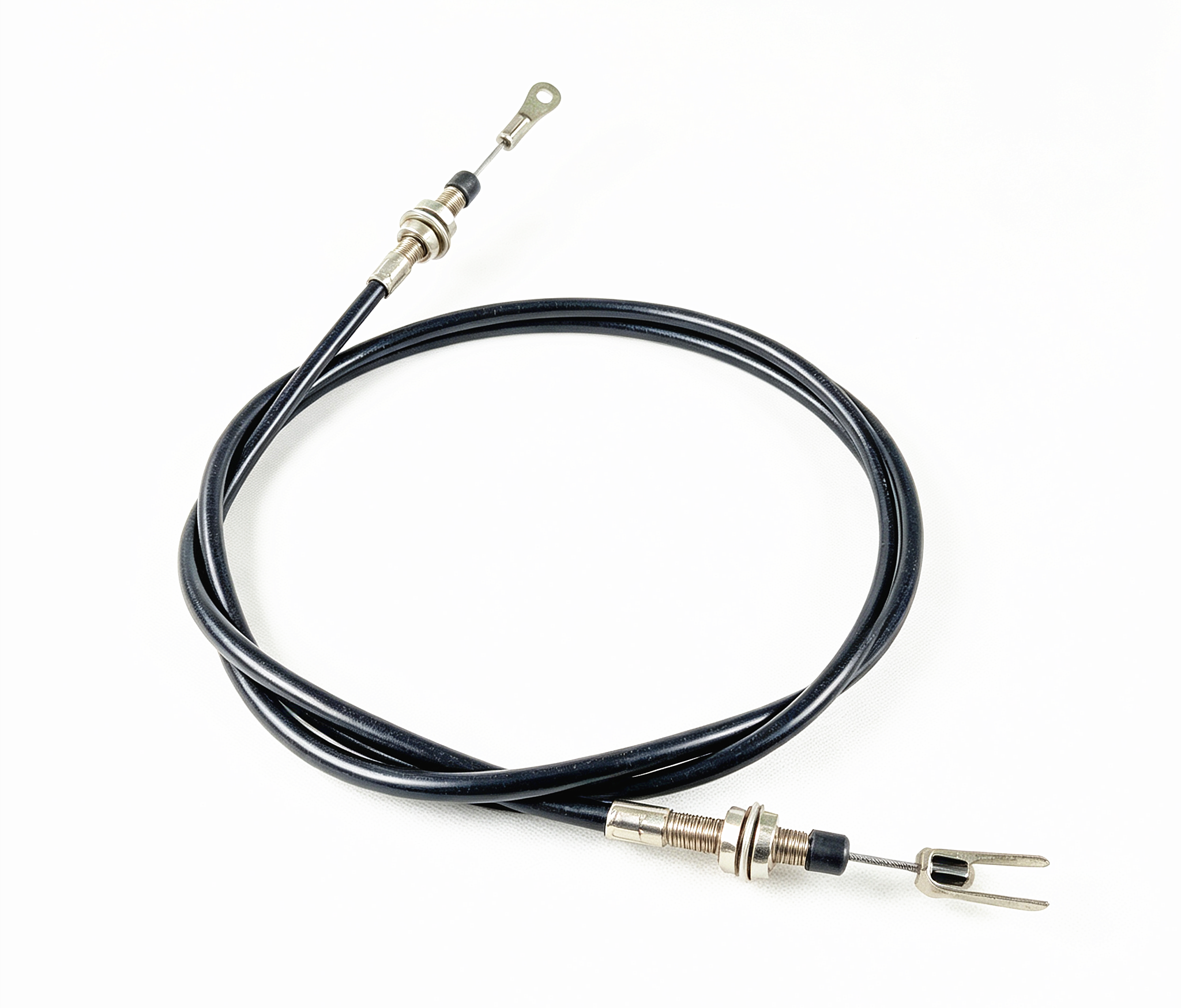 Custom Push Pull Control Cable, Mechanical Control Cable With Eye & Clevis End Fittings