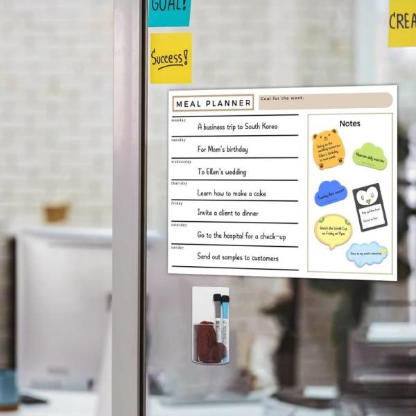 Multifunction Combination Creative Reusable Calendar Planner Sticky Dry Erase Board OEM