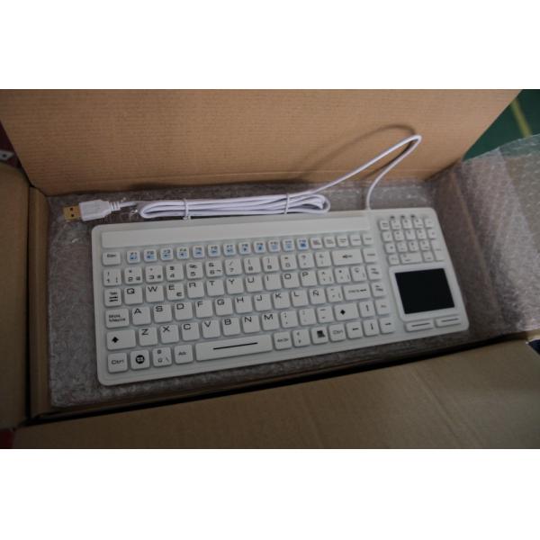 ROHS medical keyboard with touch screen compact pure keys