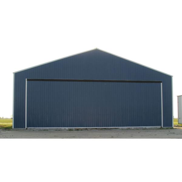 Large span space hot-rolled galvanized steel structure hangar building with Q355B quality