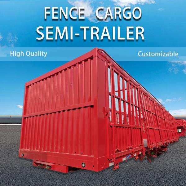 Deck Cargo Fence Semi Trailer with Not Self-dumping Function