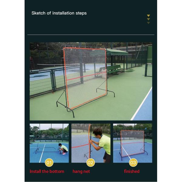 Portable Tennis Training Rebound Net Single Person Practice Device Bounceback Net