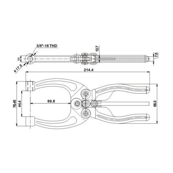 KM High Grade Round Nose Vise Grip Pliers
