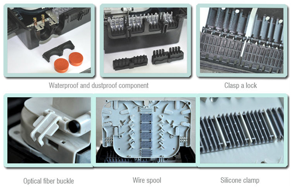 55 DB Return Loss Fiber Optic Terminal Box / Network Termination Box ABS And PC Material