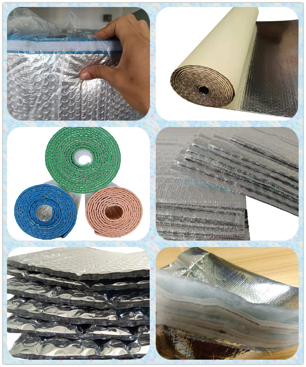 High Performance Adhesive Backed Insulation Bubble Foil Wrap Rolls