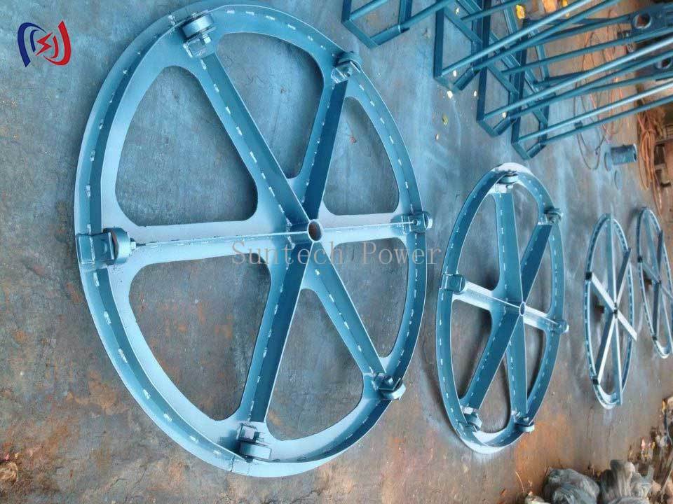 Vertical Cable Reel Stand 10-70KN 500-1500mm Conductor Drum Stand Space-Saving