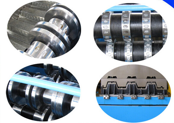 Automated PLC Control High Precision Steel Structure Floor Deck Roll Forming Machine For Metal Decking Sheet
