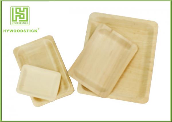 Buy Customized Printed Disposable Wooden Plates Wooden Serving Trays For Hotel at wholesale prices