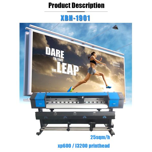 New Eco Solvent Printer with Xp600 Printhead CMKY Flex Banner Indoor Outdoor Advertisement Printing Machine
