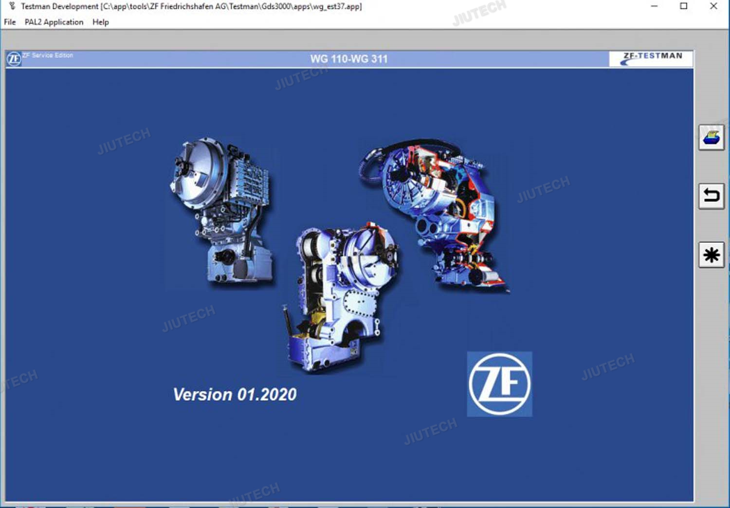 ZF Testman Development Diagnostic Scanner Transmission Testman Diagnosis Detection Tool for Engine Analyzer Programming