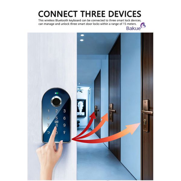 Smart Digital Door Lock Core RFID Door Lock Supporting Access Management Aluminium Cooper