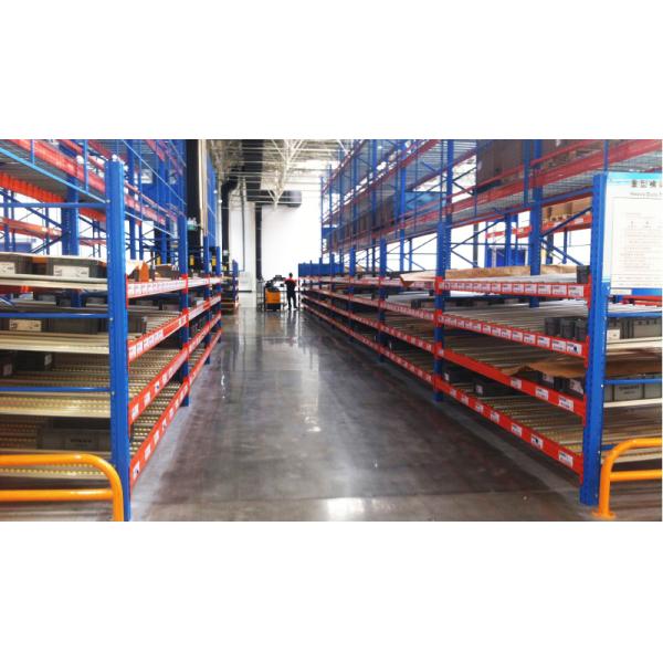 A24: Carton Flow Racking Gravity Roller Racking roller conveyor racks With Aluminum Alloy Roller