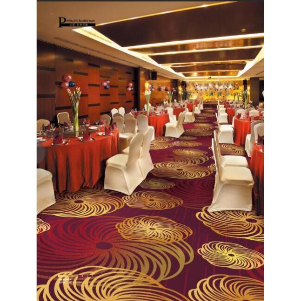 Surface Printed Nylon Carpet Tiles Pile Height 5-12mm Customized Service