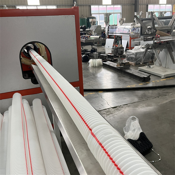 Automatic HDPE UPVC Double Wall Corrugated Pipe Production Line Plastic Underground Drainage Pipe Extruder Machine