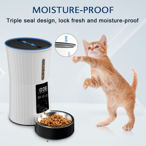 Smart Chargeable Remote Control Eco-Friendly Plastic Pet Feeder Automatic Timed for Dogs Premium Dog Food Dispenser Veterinary