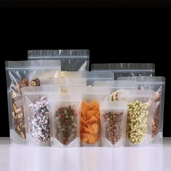 Cheap Price Durable Material Transparent Stand up Zipper Bag Clear Plastic Zipper Food Packaging Bag