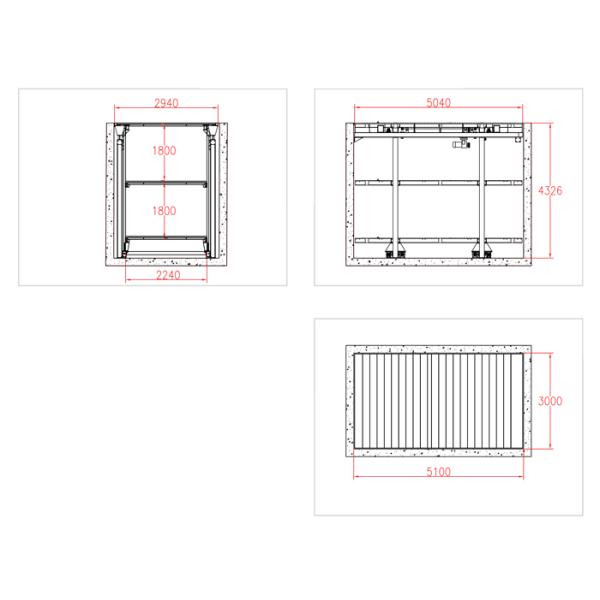 220V / 380V Underground Parking System For Geared Motor Driving System