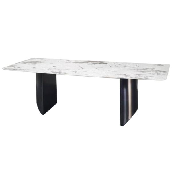 Luxury Saving Place Dining Table Sets Leisure Modern Rectangle Dining Tables And 8 Chairs Set