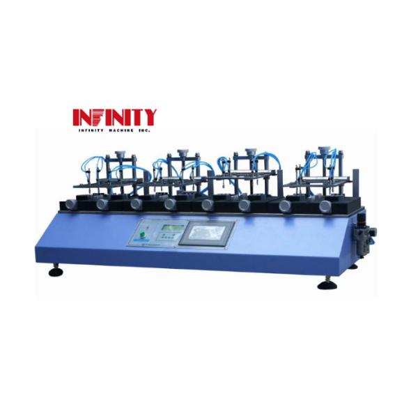 Pneumatic key life test machine 4 stations Button Durability Keystroke Tester Air Cylinder Stroke Pneumatic IEC60068-2-68