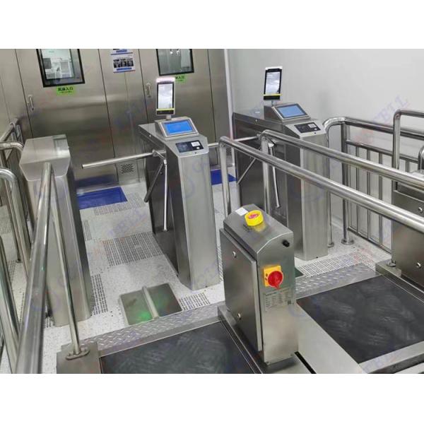 QR Code Fingerprint Facial Recognition Turnstile ESD Security With Thermal Camera