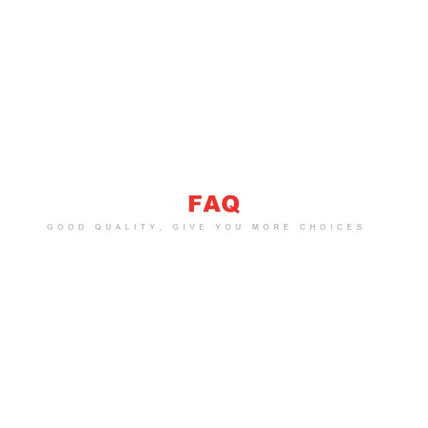 FAQ overview