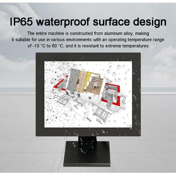 19 inch Wide Working Temperature IP65 Aluminium case HD LCD Open Frame Embedded Integrated Touchscreen All-in-one Fanless PC