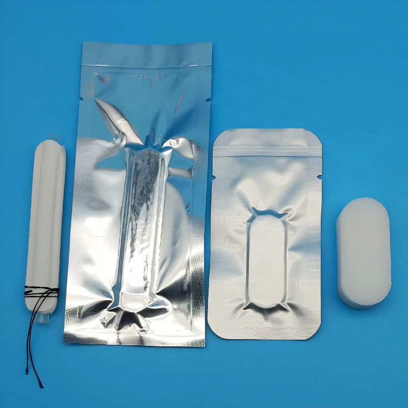 High Absorbency Expanding Hemostatic Compressed Sponge Nasal Dressing Insert Customizable Size Color for Post-Nasal-Surgery Care