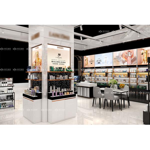 Mall Cosmetic Kiosk for Makeup Furniture Display Design Fashion Beauty Cosmetics Store Decoration