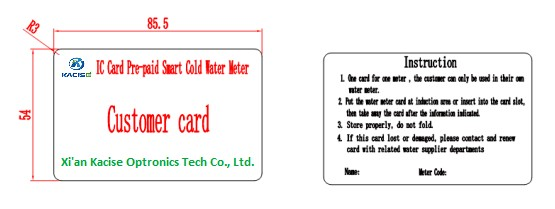 Copper Material Non-contact Type Cold & Hot Water Meter Pipe Diameter Range from DN15 to DN25