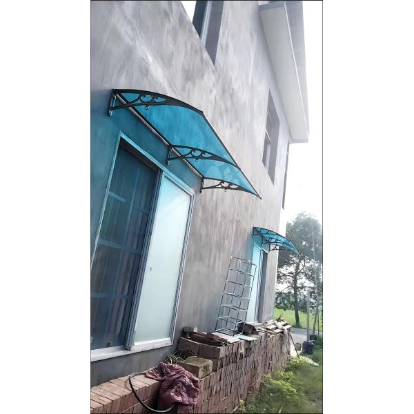 Get the Best Protection for Your door with Aluminum bracket PC solid sheet awning Weather Resistant amp Design Versatile