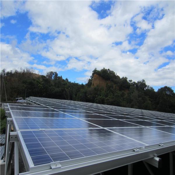 Home PV 3kw Ground Mount Solar Racking Systems Light Weighted Design Panels Structure