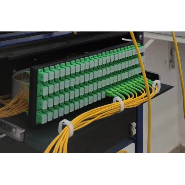 Rack Mount Fiber Optic Patch Panel , 144 Ports Fiber Patch Panel