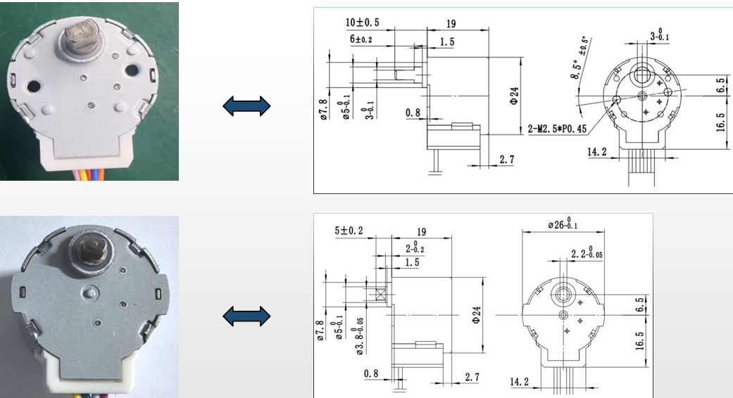 12V DC 24BYJ48 Micro Stepper Motor with Anti-Interference and Customizable Parameters