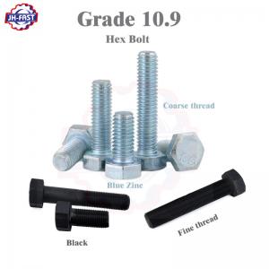 Quality Carbon Steel Fasteners Imperial DIN933 Hex Bolts Boulons M5 M6 M8 M12 Fine Thread for sale