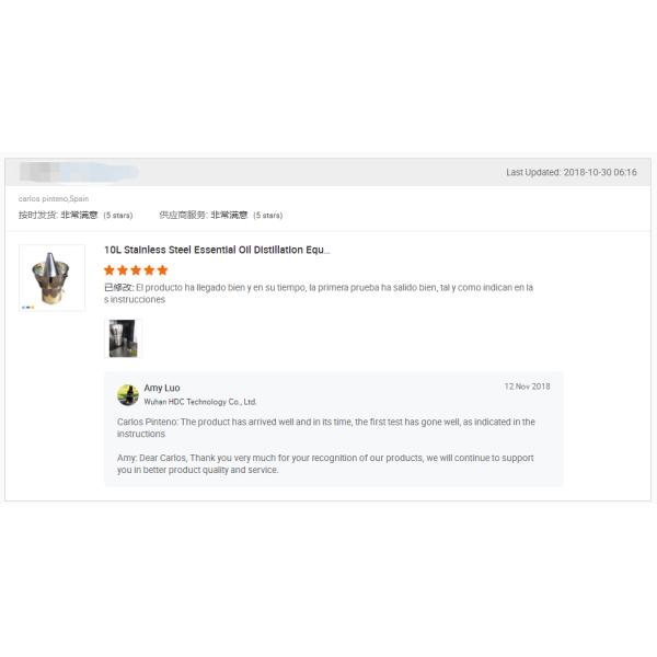 Vacuum Distillation 10L Essential Oil Distiller Kit for Lemongrass Oil and Hydrolat Essential Oil Distillation Equipment