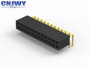 Quality Femal PCB Header Connector Gold Flash PBT Material Insulation Resistance for sale