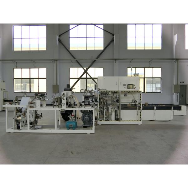 Disposable Sanitary Towel Packaging Machine PLC Control Highly Accurate Package